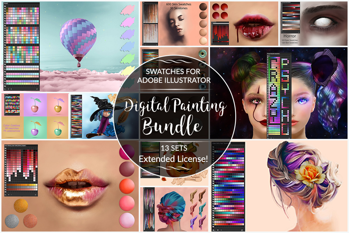 [85%OFF]DigitalPaintingBundle for Ai in Add-Ons - product preview 8