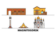 Russia, Magnitogorsk flat landmarks