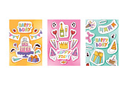 Birthday party pattern vector