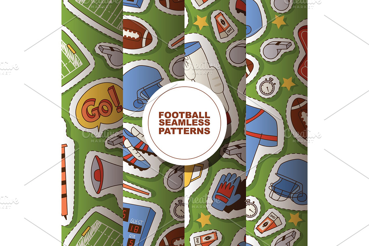 Soccer vector seamless pattern in Illustrations - product preview 8