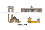 Russia, Nalchik flat landmarks