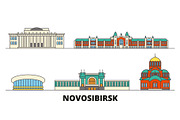 Russia, Novosibirsk flat landmarks