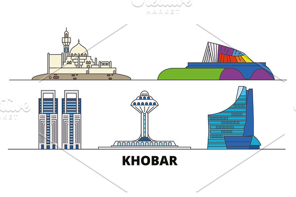 Saudi Arabia, Khobar flat landmarks