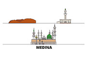 Saudi Arabia, Medina flat landmarks