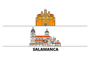 Spain, Salamanca flat landmarks