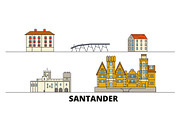 Spain, Santander flat landmarks