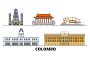 Sri Lanka, Colombo flat landmarks