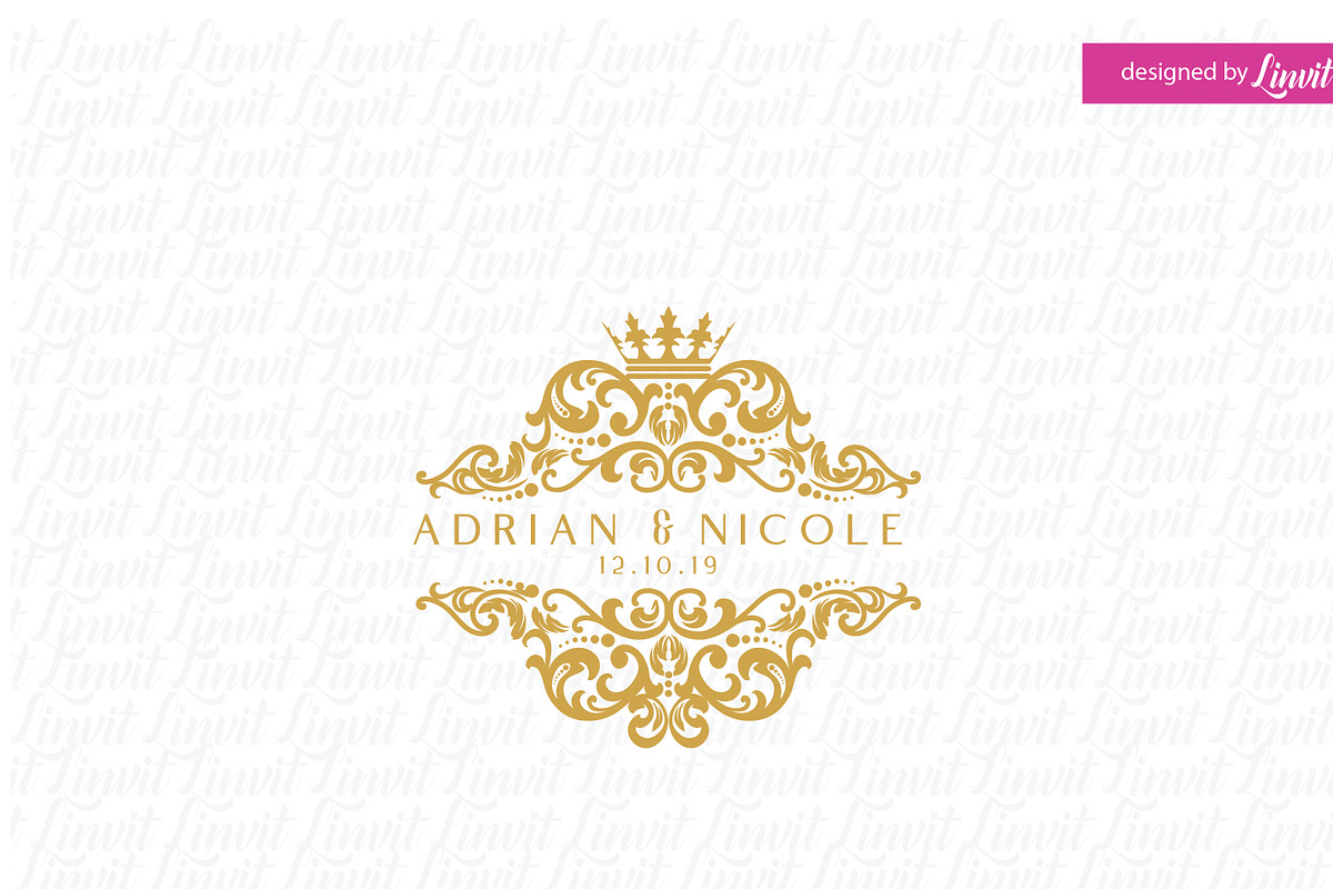 Royal Wedding Logo in Logo Templates - product preview 8