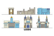 United Kingdom, Leeds flat landmarks