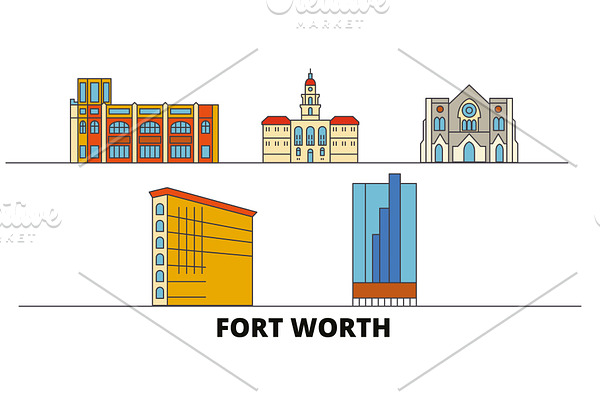 United States, Fort Worth flat