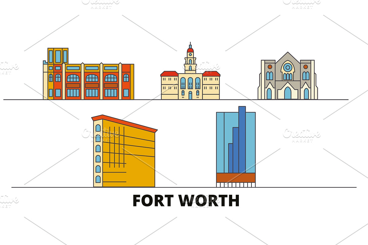 United States, Fort Worth flat in Illustrations - product preview 8