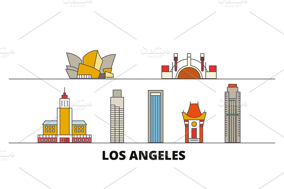 United States, Los Angeles flat in Illustrations - product preview 8