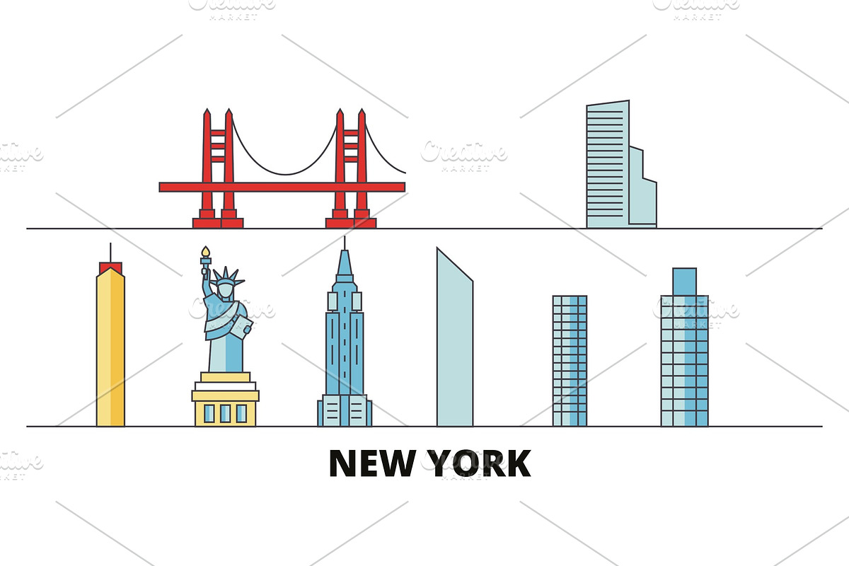United States, New York flat in Illustrations - product preview 8