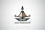 Archery Ship Logo Template