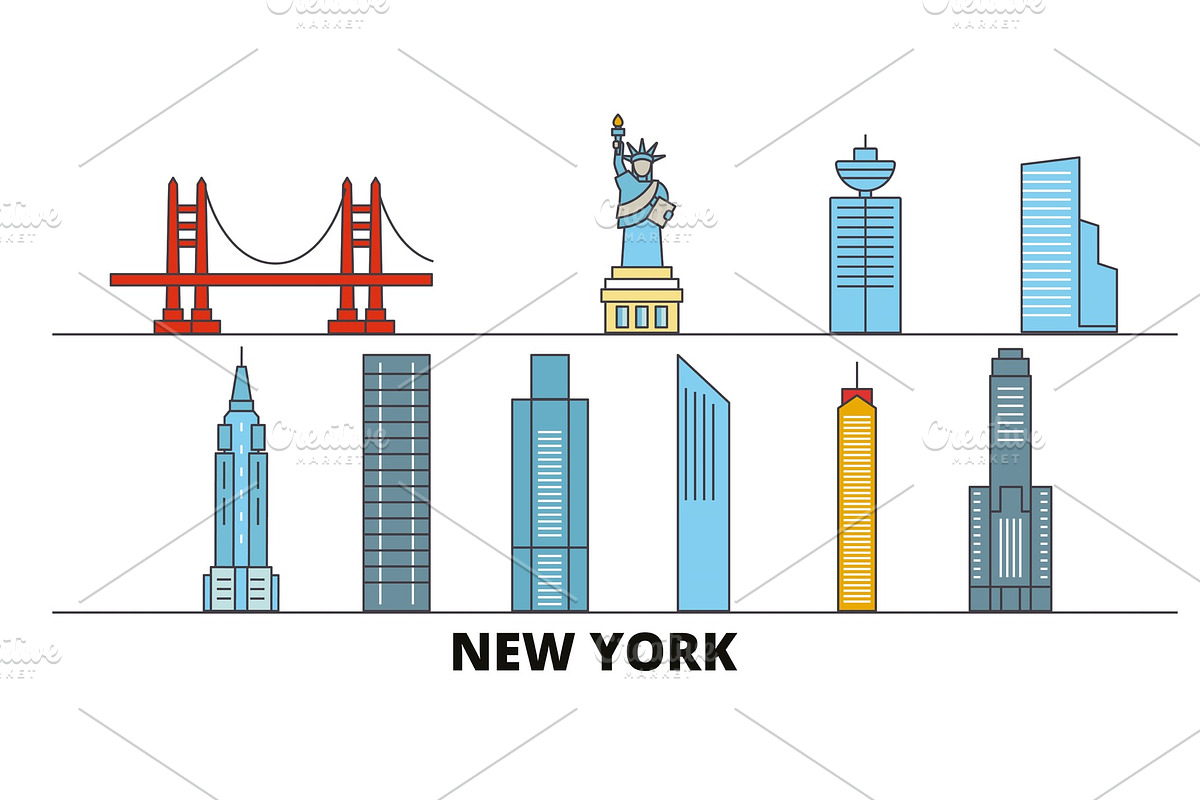 United States, New York City flat in Illustrations - product preview 8