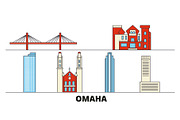 United States, Omaha flat landmarks