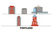 United States, Portland City flat