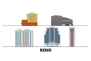 United States, Reno flat landmarks