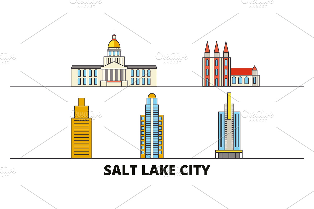 United States, Salt Lake City flat in Illustrations - product preview 8