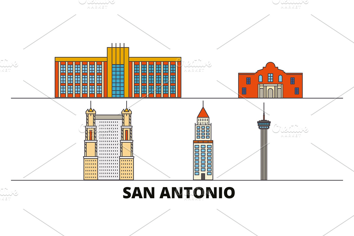 United States, San Antonio flat in Illustrations - product preview 8
