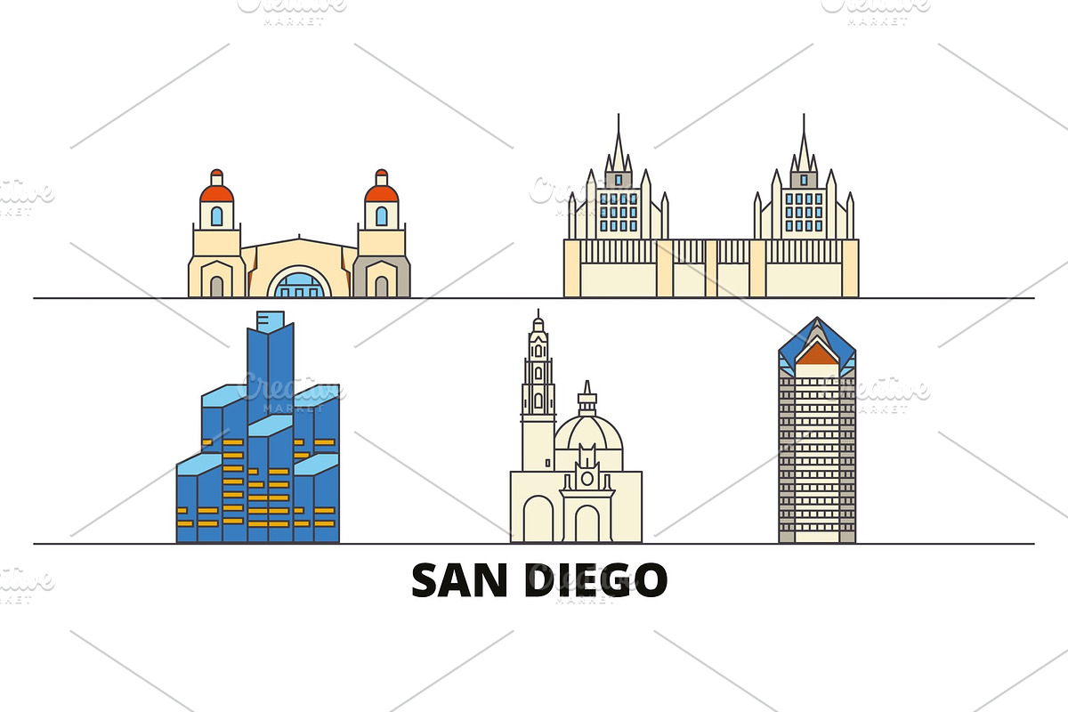 United States, San Diego flat in Illustrations - product preview 8