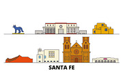 United States, Santa Fe flat