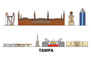 United States, Tampa flat landmarks