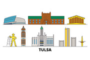 United States, Tulsa flat landmarks