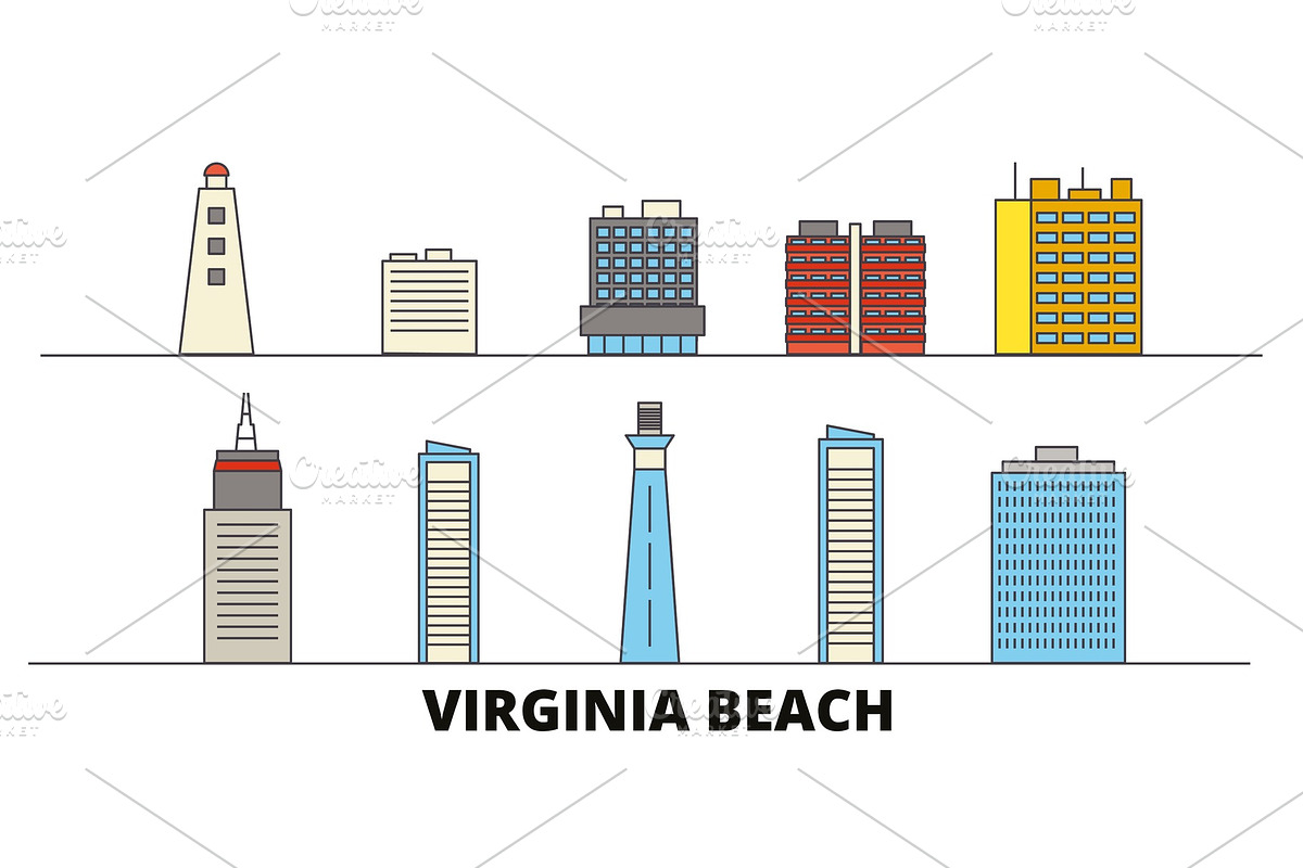 United States, Virginia Beach flat in Illustrations - product preview 8