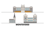 Uruguay , Montevideo flat landmarks