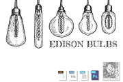Edison bulbs set
