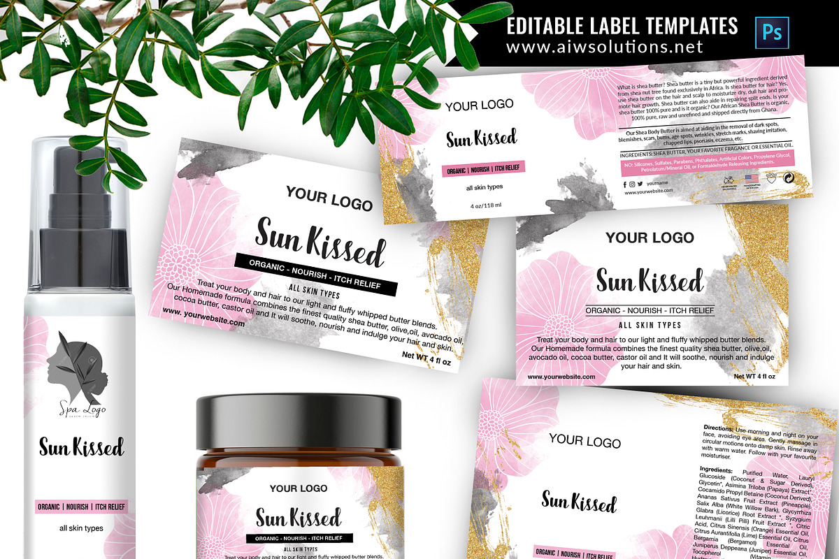 skincare label template-id61 in Stationery Templates - product preview 8