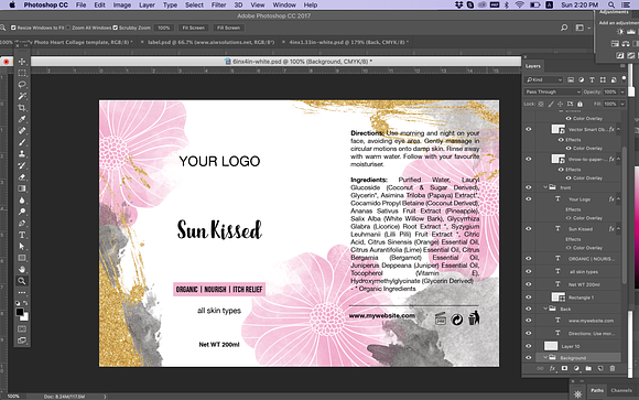 skincare label template-id61 in Stationery Templates - product preview 4