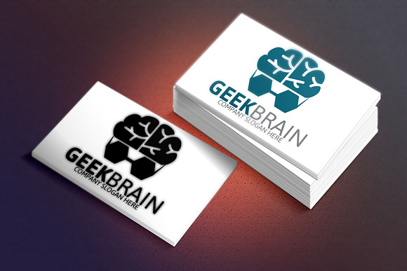 Geek Brain Logo in Logo Templates - product preview 2