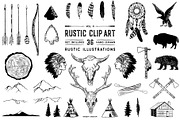 Rustic Clip Art Volume 4