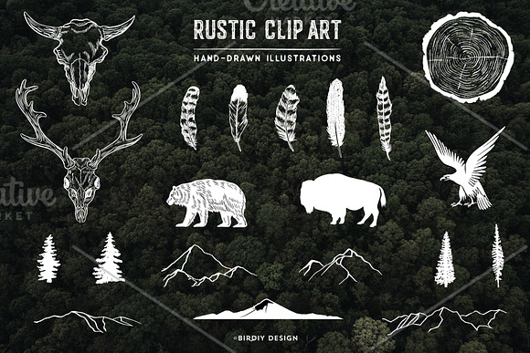 Rustic Clip Art Volume 4 in Illustrations - product preview 5