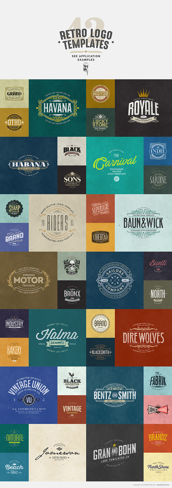 42 Logo Templates Bundle in Logo Templates - product preview 3