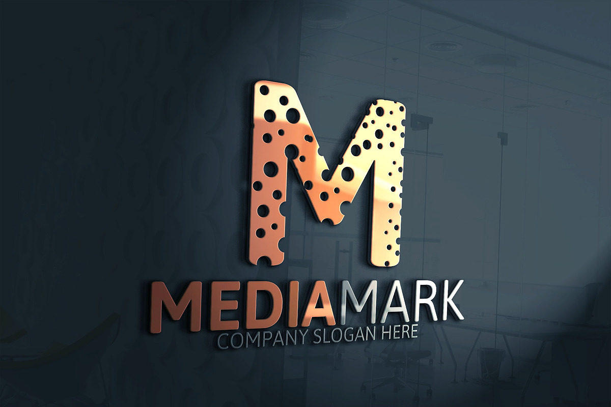 Media Mark Logo in Logo Templates - product preview 8