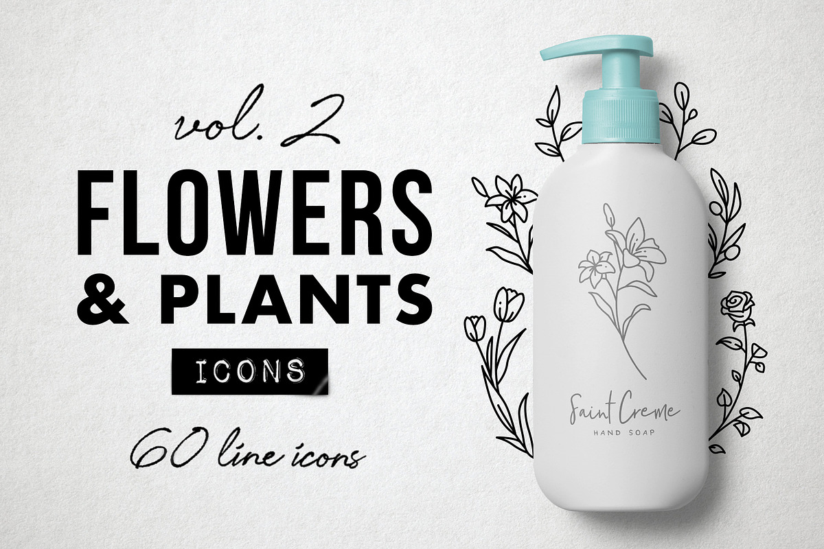 60 Flower and Floral Icons - Vol 2 in Flower Icons - product preview 8