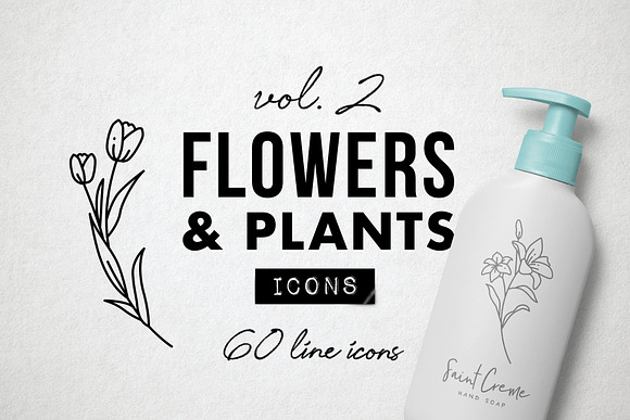 60 Flower and Floral Icons - Vol 2 in Flower Icons - product preview 9