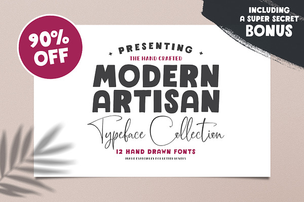 The Modern Artisan Font Collection