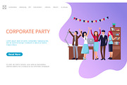 Corporate Party Coworkers Web Page