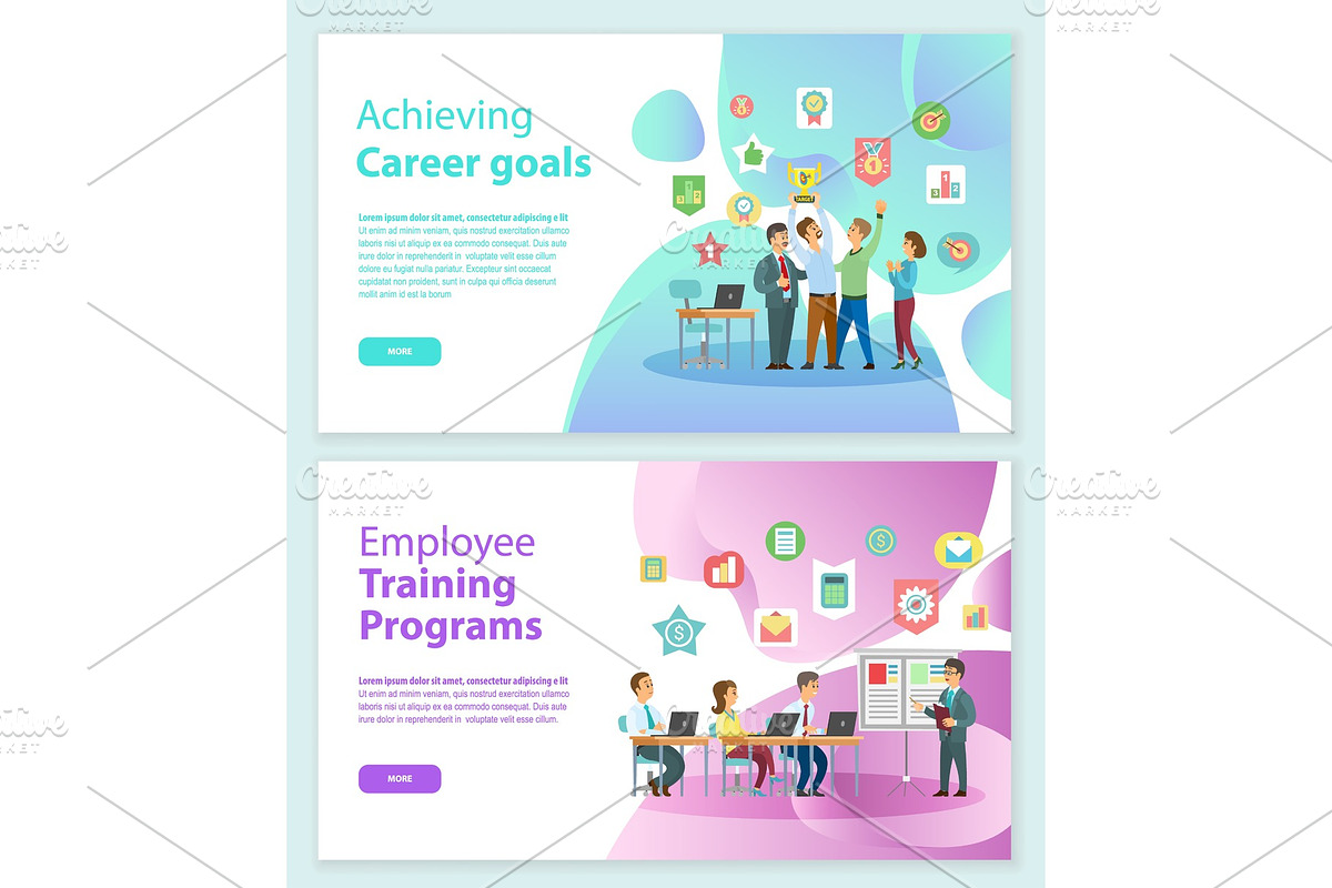 Career Goals and Training Programs in Illustrations - product preview 8