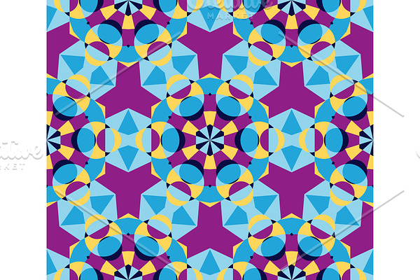 Cute Kaleidoscope Seamless Pattern