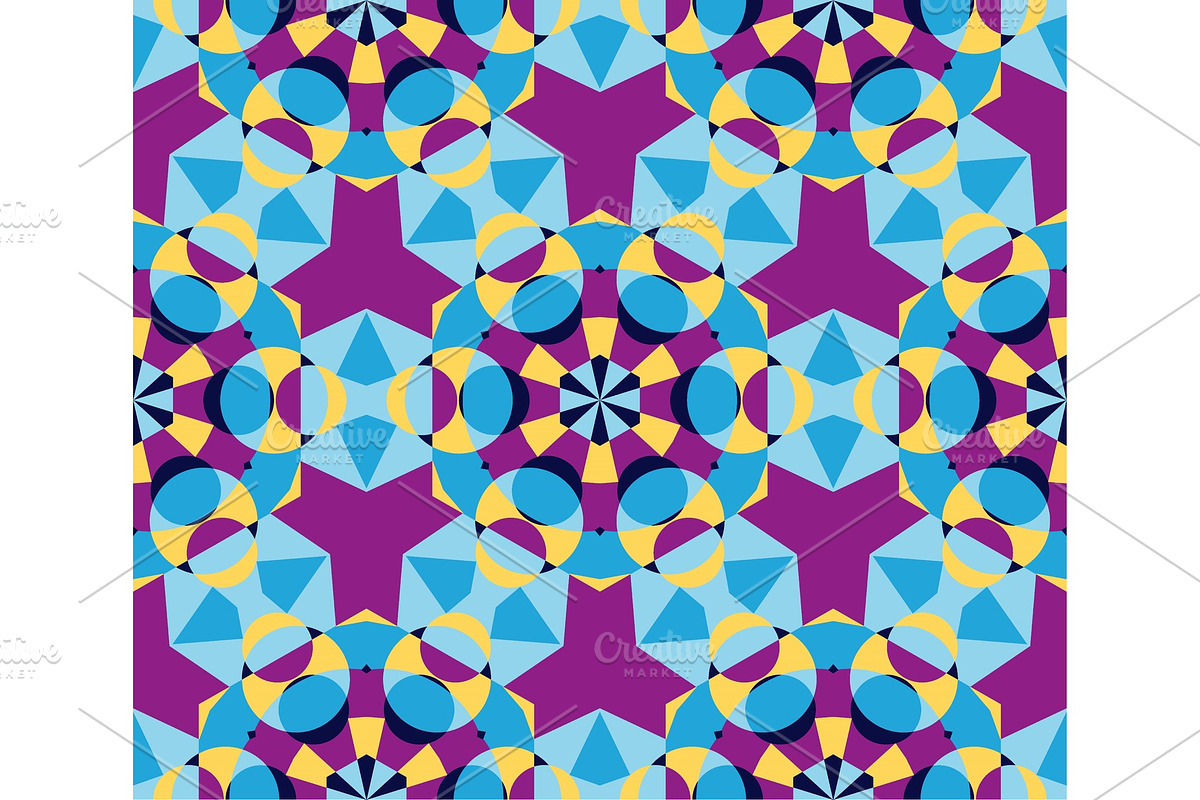 Cute Kaleidoscope Seamless Pattern in Illustrations - product preview 8