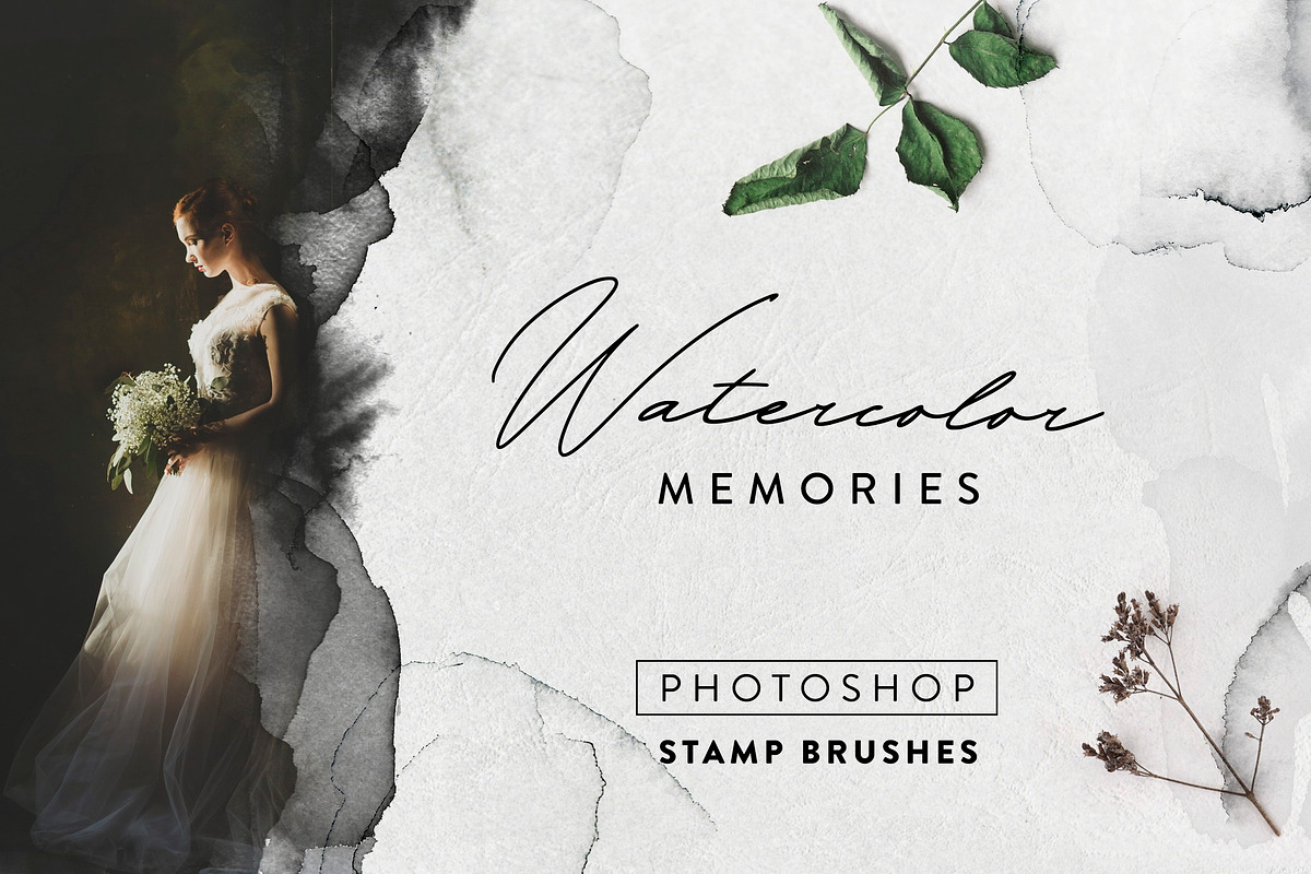 Watercolor memories - 125 PS brushes in Photoshop Brushes - product preview 8