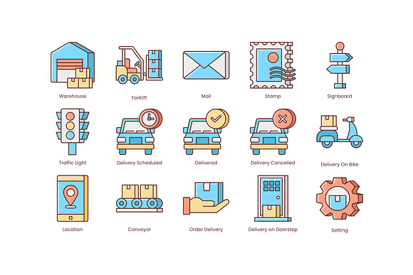 Shipping, Logistics, Delivery Icons in Safety Icons - product preview 4