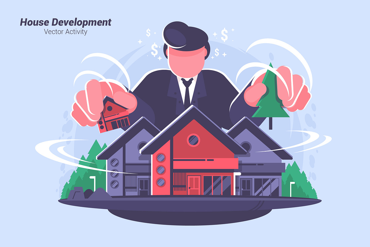 HouseDevelopment-Vector Illustration in Illustrations - product preview 8