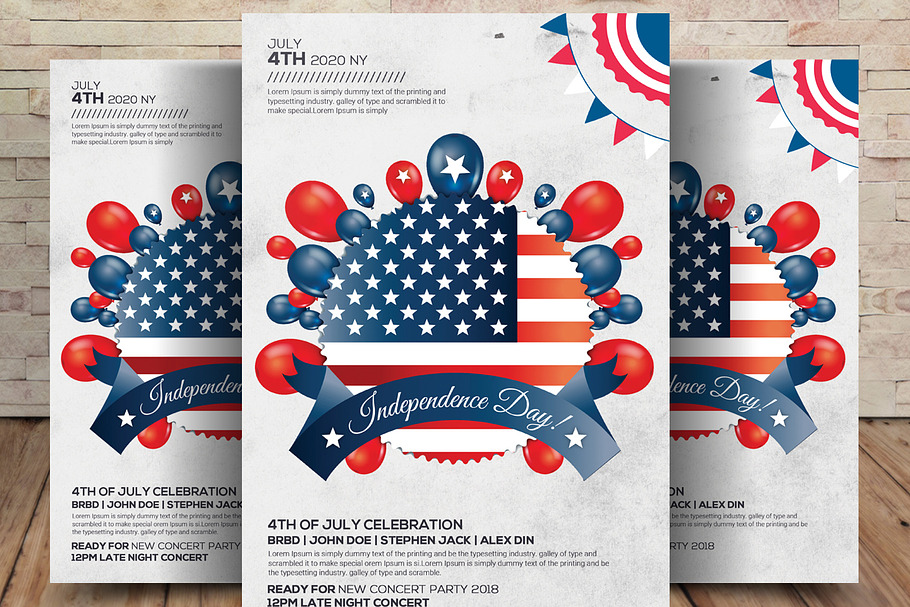 4th of July Poster Template in Flyer Templates - product preview 8