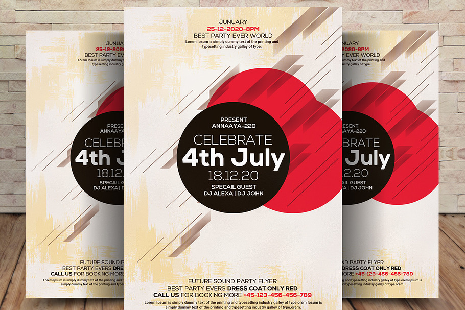 4th of July Sale Poster Template in Flyer Templates - product preview 8